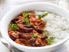 Vegetarische chili sin carne